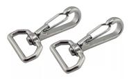 Mosquetão Inox C/ Destorcedor Capota Toldo Barco Kit 2