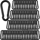 Mosquetão SEUNGCH 100pcs M6 em aço galvanizado preto 60mm