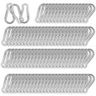 Mosquetão Spring Snap Hook HANDRERLEE M5 em aço galvanizado 40 unidades