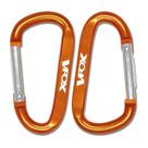 Mosquetao v-fox 7 cm laranja ( 2 und )