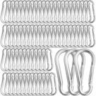 Mosquetões Spring Snap Hook SEUNGCH M6 150 unidades de aço galvanizado