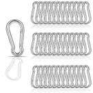 Mosquetões Spring Snap Hook YEAZHEN M4 60 unidades de aço galvanizado
