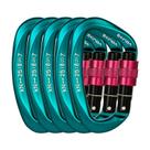 Mosquetón XINDA con Seguro de Rosca para Escalada en Roca 25KN (5 unidades)