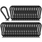 Mosquetones SEUNGCH de Alta Resistencia M5 Acero Galvanizado Negro