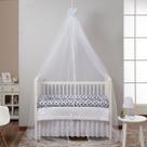 Mosquiteiro Acortinado Tule para Berço Bebê Tenda Teto
