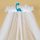 Mosquiteiro Berço Bebe Com Dossel Dinossauro Liso Lançamento Mosquiteiro Berço Bebe Com Dossel Dinossauro Liso Lançamento
