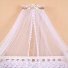 Mosquiteiro Berco Bebe Com Dossel Rococo Lateral Dourado