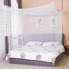 Mosquiteiro de 4 cantos Princess Lace Poster, rede de dossel, rede de tamanho real, roupa de cama branca, decoração de casa, tendas de tela para acampar