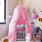 Mosquiteiro de renda rosa Bed Canopy Jolitac Princess 240 cm