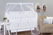 Mosquiteiro De Varal Branco com Detalhes em Renda Batistela Baby - 1 Peça Mosquiteiro De Varal Branco com Detalhes em Renda Batistela Baby - 1 Peça
