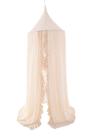 Mosquiteiro Infantil Elegantes de Renda e Chiffon Bege - Wonder Space