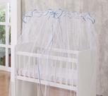 Mosquiteiro para berço Americano Azul Bebe Véu p/ Berço Americano Azul