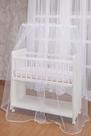 Mosquiteiro para Mini Berço Todo Branco Véu para mini berço Bebe Branco