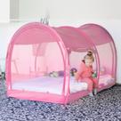 Mosquitero tipo Tienda para Cama LEEDOR Rosa Full 190x137x120 cm Mosquitero tipo Tienda para Cama LEEDOR Rosa Full 190x137x120 cm