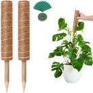 Moss Pole Plant Support by GROWNEER, conjunto de fibra de coco empilhável de 61 cm
