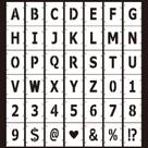 Mossdecal Moldes Vazados para Artesanato 42 Peças Letras e Números 12,7 cm