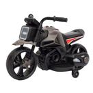 Moto Elétrica Infantil 2 Rodas Com Rodinhas Bateria Recarregável Dark Ryder Preta