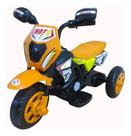 Moto Elétrica Infantil Cross Laranja 6V Com LED E Som