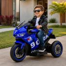 Moto Elétrica Infantil GP Rider 12V - Azul Moto Elétrica Infantil GP Rider 12V - Azul