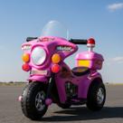 Moto Elétrica Infantil Polícia com Baú 6v Som e Luz Giroflex