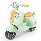 Moto Elétrica Infantil Scooter Avespa 6V Cor Verde Com Luz E Som Para Meninas