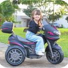Moto Elétrica Sprint Turbo Girl 12V com Capacete Biemme