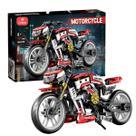 Moto Esportiva Blocos de Montar Motorcycle 467 Peças Castela