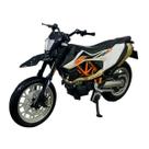 Moto KTM 690 SMC R Branco 1/18 Maisto 35300