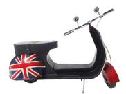 Moto Londres Vespa Modelo Metal Fundido Vintage Retro