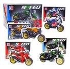 Moto Retro 99 Toy Speed Blocos De Montar 222 Pecas