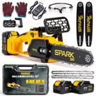 Moto Serra Elétrica 12 Polegadas 300mm 21V Portátil 2 Baterias 3000mAh 4800RPM Recarregável Spark BR Poda Jardim Arvores AMGMS03