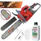 Moto Serra Profissional Vulcan VSL550P 2T 55CC 3,35CV Com Sabre de 18 Polegadas + Óleo Castrol Sthil