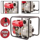 Motobomba Autoescorvante Kawashima GW-300 À Gasolina 212cc 7HP 4T 26MCA 60000L/H Para Água Limpa