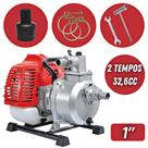 Motobomba Kawashima Autoescorvante KWP-10 À Gasolina 2 Tempos 32,6cc Com Diâmetro da Sucção de 25mm