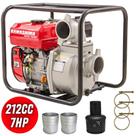 Motobomba Kawashima GW300 4 Tempos 212cc 7HP 26MCA À Gasolina Para Irrigação em Hortas e Pomares