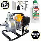 Motobomba Vulcan Autoescorvante VB10B Á Gasolina 2T 52cc 2,5cv Para Irrigação + Óleo Stihl 500ml Motobomba Vulcan Autoescorvante VB10B Á Gasolina 2T 52cc 2,5cv Para Irrigação + Óleo Stihl 500ml