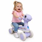Motoca Infantil De Equilíbrio C/ Luz E Som Dino Lilás - HK Brinquedos