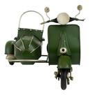 Motocicleta Com Sidecar 17.5x27x20cm Estilo Retrô - Vintage