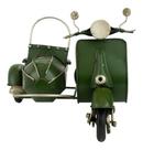 Motocicleta Com Sidecar 17.5x27x20cm Estilo Retrô - Vintage