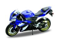 Motocicleta fundida sob pressão Welly Yamaha 2008 YZF-R1 Blue 1:18
