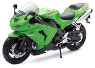 Motocicleta NewRay 1:12 2006 Kawasaki Zx-10R Sport Bike Green