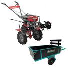 Motocultivador Tratorito Gasolina Branco BTTG 7.5HP Com Carretinha Motocultivador Tratorito Gasolina Branco BTTG 7.5HP Com Carretinha