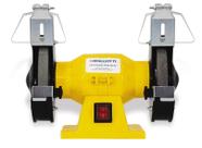 Motoesmeril Plus 150 05 Mono 1/4cv 127/220v 60hz 150w com visor com abrasivos A36 e A60 Menegotti