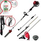 Motopoda Bipartido TBC43MT Toyama À Gasolina 2T 43cc 1,8HP 9200rpm Com Carretel Nylon + Lâmina 3 Pontas + Sabre 10 Polegadas + Extensor + ÓLEO STIHL