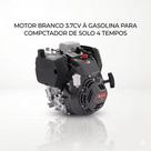 Motor 4 Tempos Branco À Combustão Para Compactador De Solo 3.7cv