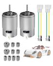 Motor DC UTKFHT RS550 12V/18V 40000 RPM com engrenagem de metal, 2 unidades
