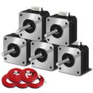 Motor de passo iMetrx Nema 17 42x23mm 1.5A-3.8V bifásico 5PCS