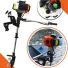 Motor de Popa a Gasolina Náutico Para Barcos e Botes Importway IWMPG2T52 com Rabeta Motor Potente 2,5HP 52cc