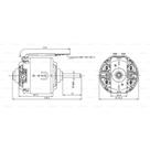 Motor de ventilação Fiat Strada 2004 a 2009 BOSCH