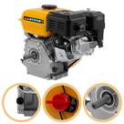 Motor Estacionário Gasolina 7 Hp 212 cc Denzel 4t Profissional Partida Manual Eixo Horizontal Forte